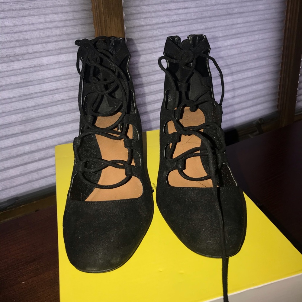 Aldo Black Strappy Shoes